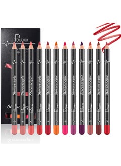 Lip Liner Pencil 12 pcs High Pigmented Creamy Matte Lip Liner Set Girls and Women Lipstick Pen Lip Makeup Gift Sets for DailyTravelPartyWork