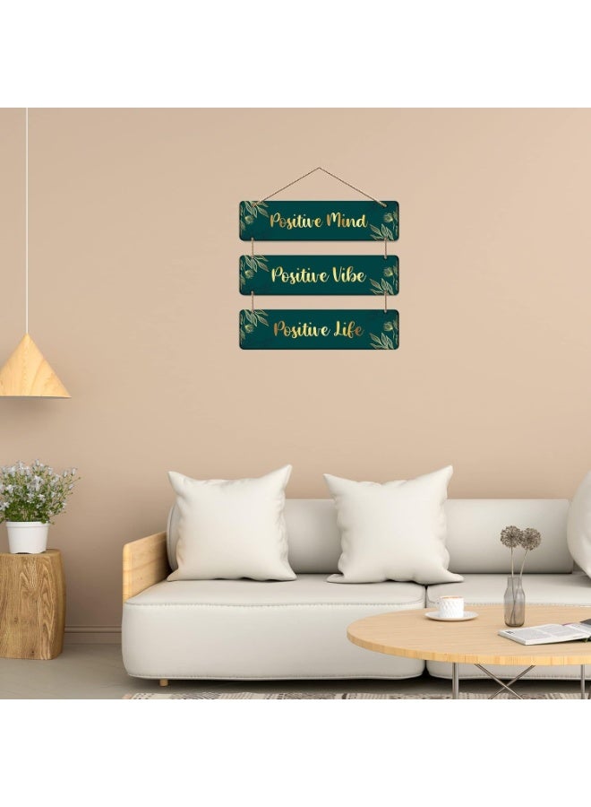 Artvibes Designer Wooden Hanging for Home Decor | Office | Living Room |Bedroom | Gifts | Positive Quotes Decorative Items | House Decoration | Artworks Wall Hangings (WH_5310N) - Image 3