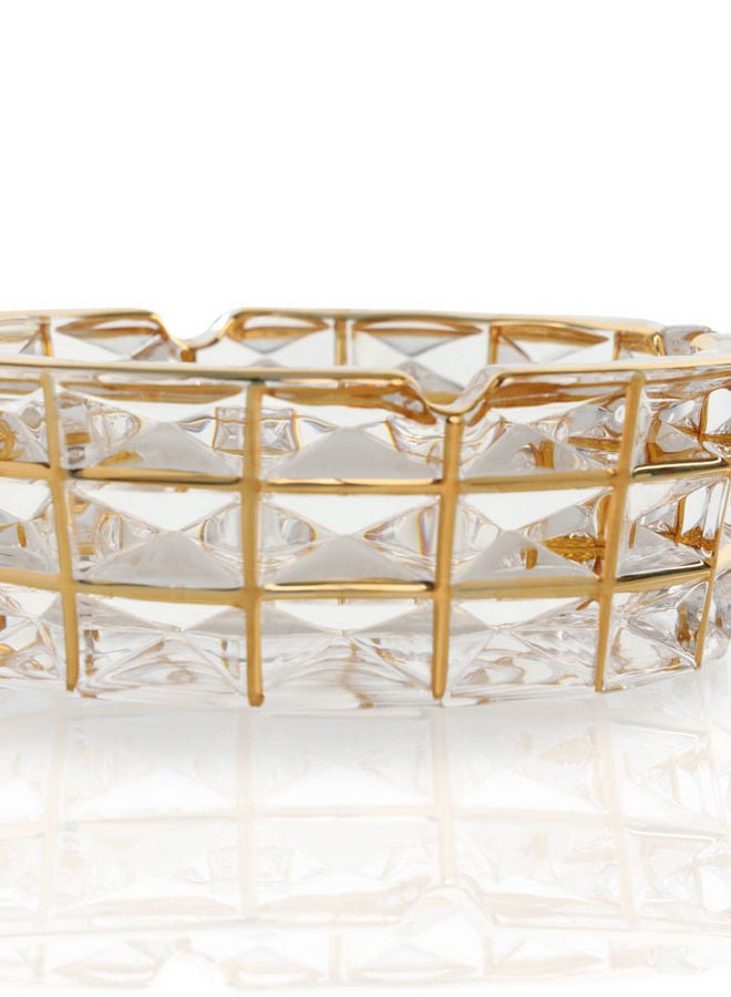 NIBEMINENT Crystal Quality Glass Ashtray Multicolour 16x15x5cm - Image 4