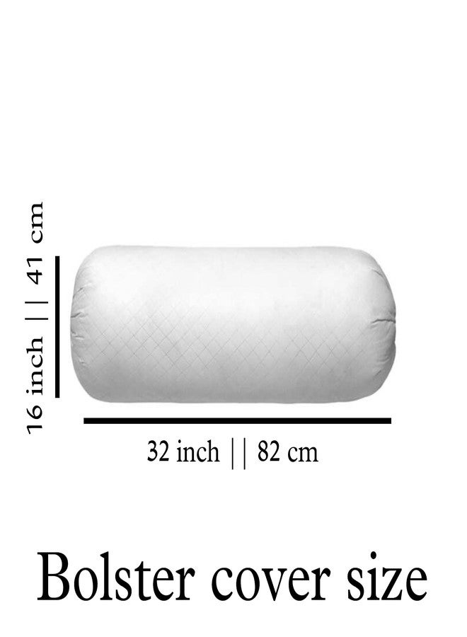 AMLEXTTRIZ Cream Animal Print Bolster Cover 100% Pure Cotton Set of 2 | Round Decorative Pillow Cover for Diwan | Bed Side Long Pillow Case | | Masand Pillowcases (16x32 Inch) (Gray) - Image 4