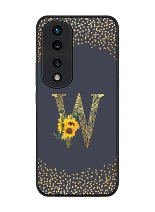 Rugged Black edge case for Honor 70 Pro Slim fit Soft Case Flexible Rubber Edges Anti Drop TPU Gel Thin Cover - Custom Monogram Initial Letter Floral Pattern Alphabet - W (Grey ) - pzsku/ZE03F212FA4D22360093AZ/45/_/1673887991/fd12102e-9e48-4df6-9968-66bcb8aa49a3