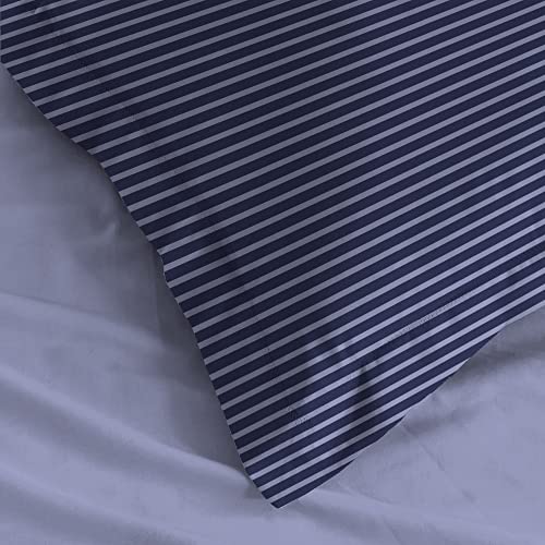 Mytrident Urban Comfort Pillow Covers Set of 2, 144 TC, 100% Cotton, Modern Indigo - Image 4