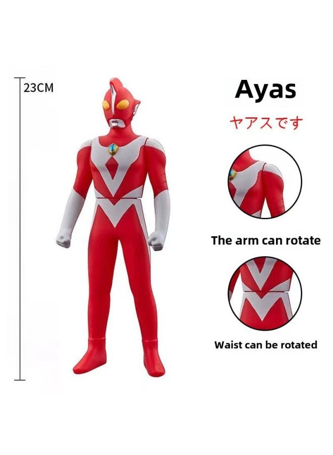 23cm Soft Glue Altman Suit Boys Birthday Gift Obdiga Jade Movable Toys Wholesale-Color:144.asas - Image 1