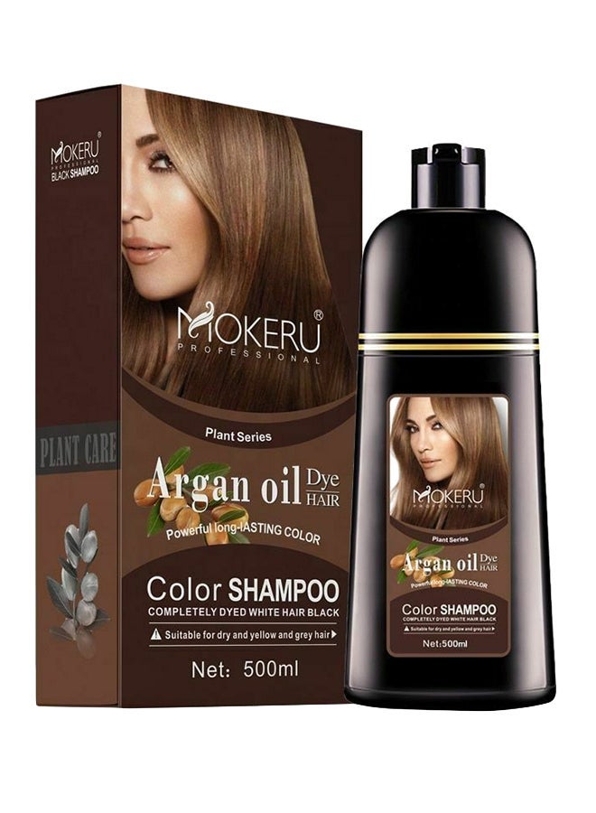 Argan Oil Hair Color Shampoo Dark Brown 02 500ml