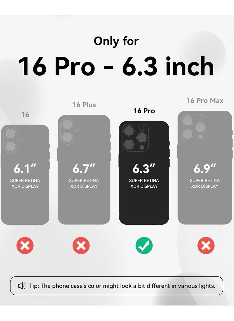 Raxoom Black Silicone Case for iPhone 16 Pro [Camera Protection], MagSafe Compatible, Anti-Scratch Microfiber Lining, Includes 2 Screen Protectors - Image 2