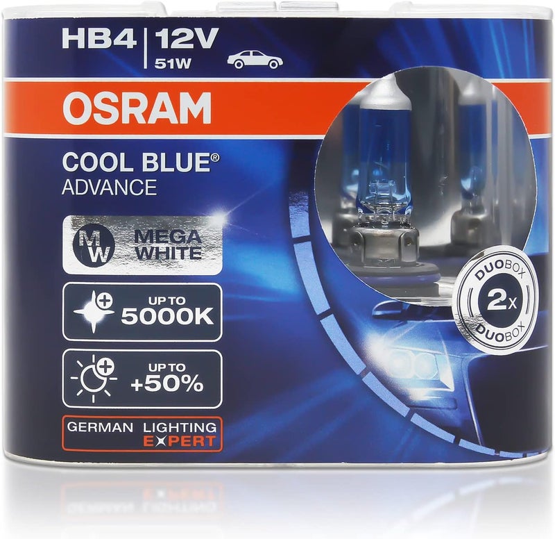 OSRAM Cool Blue Advance HB4 Halogen Car Bulbs - Image 1