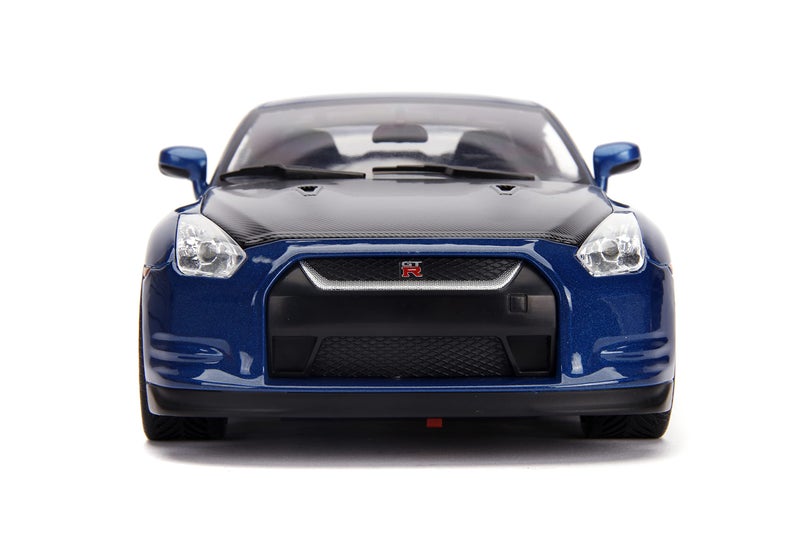 جادا تويز Fast & Furious 1:18 Nissan GT-R R35 و 3 "" Brian Figure Toys for Kids and Come - Image 3
