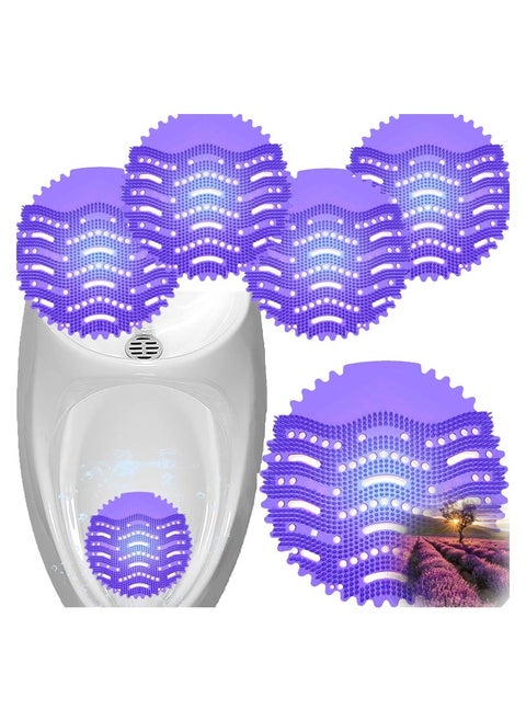 Pack Scented Urinal Screens Deodorizer with Anti-Splash Bristles, Men Bathroom Deodorizer Waterless Toilet Anti Splash Urinal for Public Restrooms and Fits Most Brand Urinals