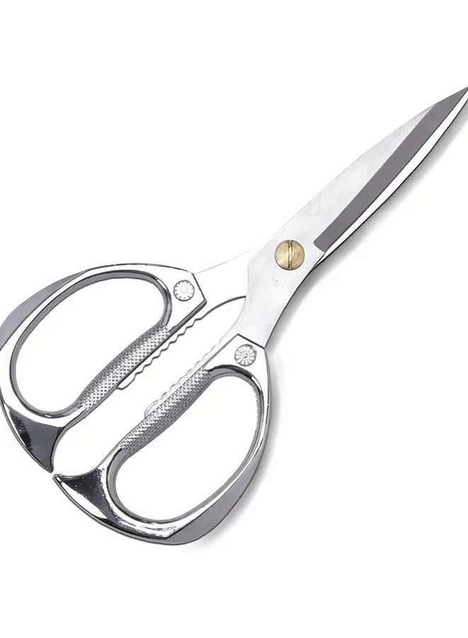 Heavy Duty Stainless Steel Kitchen Shears Silvery Sharp Dishwasher Safe Scissors - Image 1