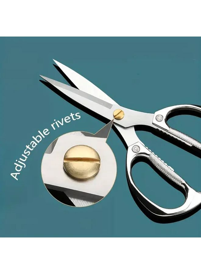 Heavy Duty Stainless Steel Kitchen Shears Silvery Sharp Dishwasher Safe Scissors - Image 5