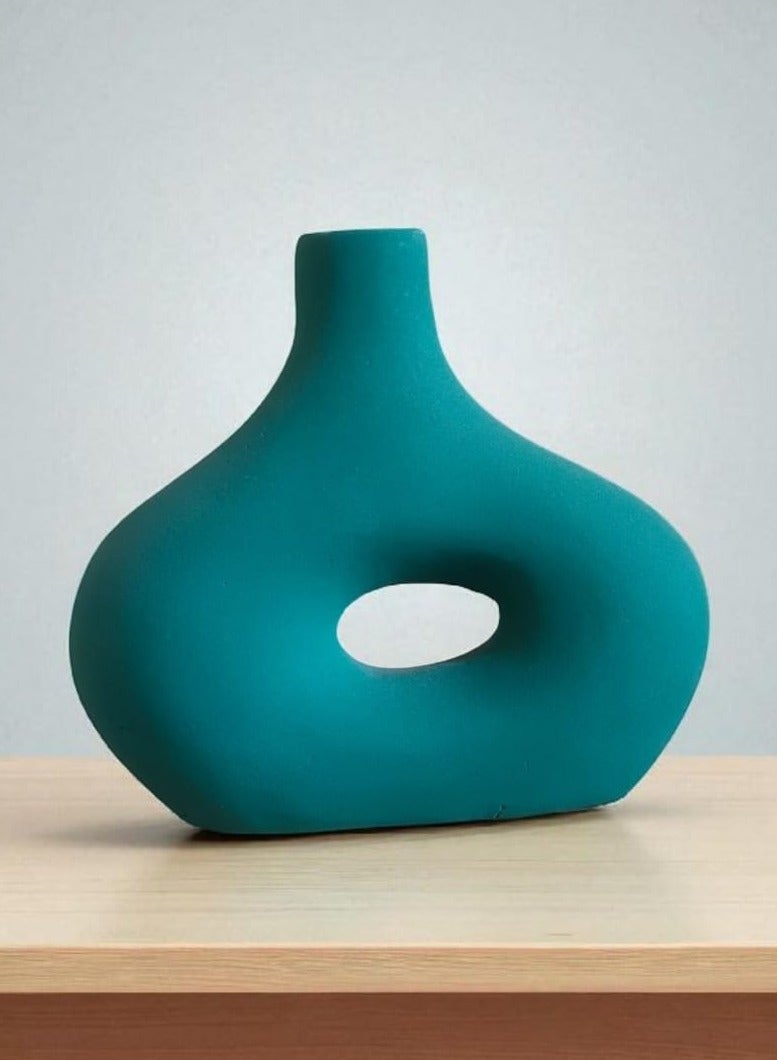 كلور زون بوتري فازة فخارية ديكورية المكتب و المنزل 20 سم - Image 1