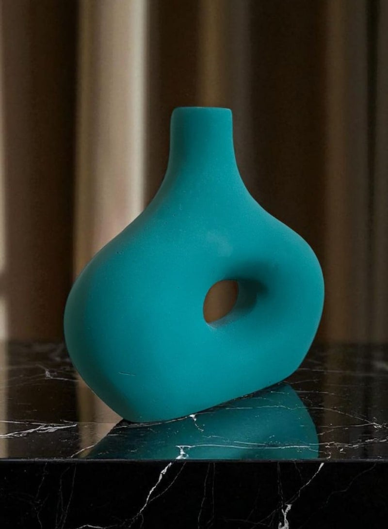 كلور زون بوتري فازة فخارية ديكورية المكتب و المنزل 20 سم - Image 3