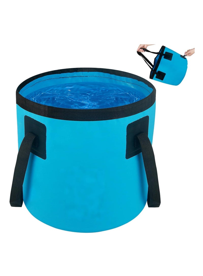 20l Foldable Bucket With Handle  Car Cleaning Bucket  Foldable Water Storage Container  Suitable For Camping, Fishing, Beach Gardening  Portable Laundry Basin  Rv Cleaning Supplies Travel Emergency Preparedness - Image 1