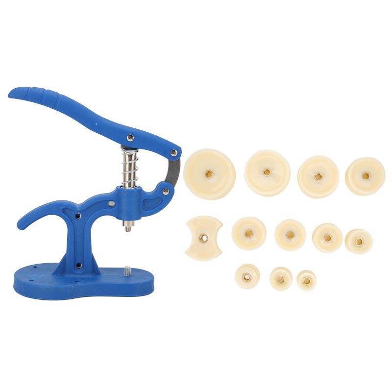 Watch Back Press Set 12pcs Nylon Fitting Dies Prevent Slip Handle - Stable Base Watch Case Closer for Watchmakers Home Watch Repair - Image 3