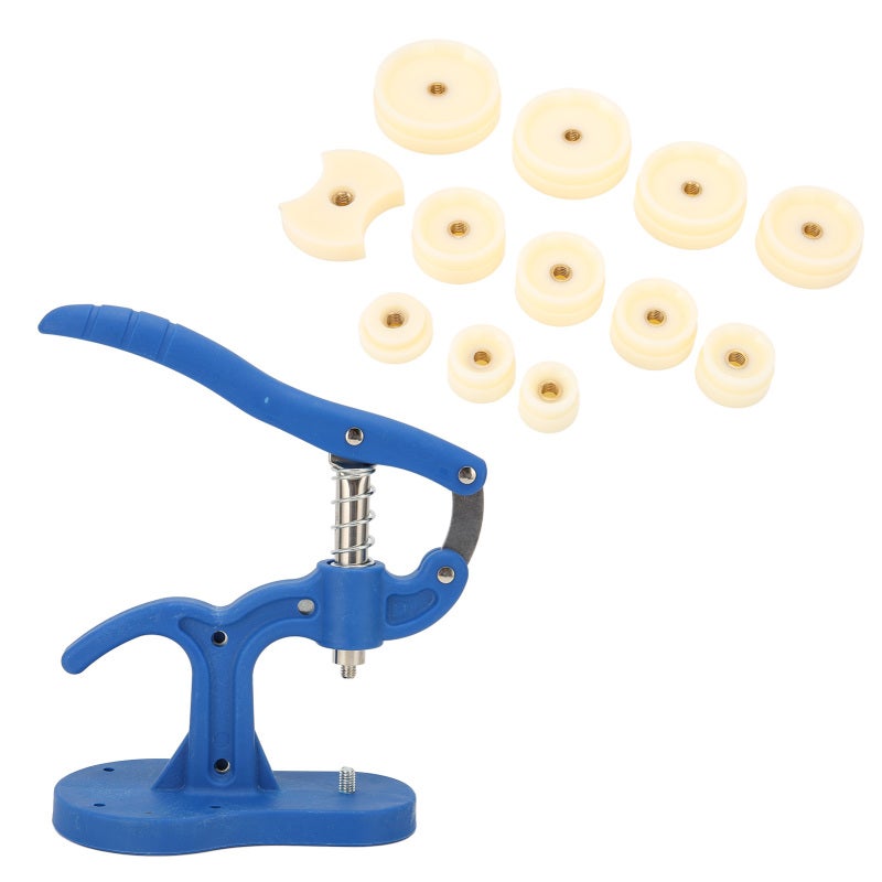 Watch Back Press Set 12pcs Nylon Fitting Dies Prevent Slip Handle - Stable Base Watch Case Closer for Watchmakers Home Watch Repair - Image 2