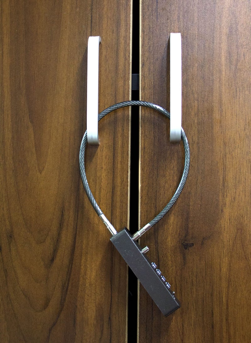 SYOSI Combination Lock Cable Security Steel Cable Luggage Lock, Bike Lock Weatherproof with Resettable Code, Braided Steel Coated Anti-Theft, Waterproof Cycling Cable Locks, Black (1.96 Feet 5 mm) - Image 4