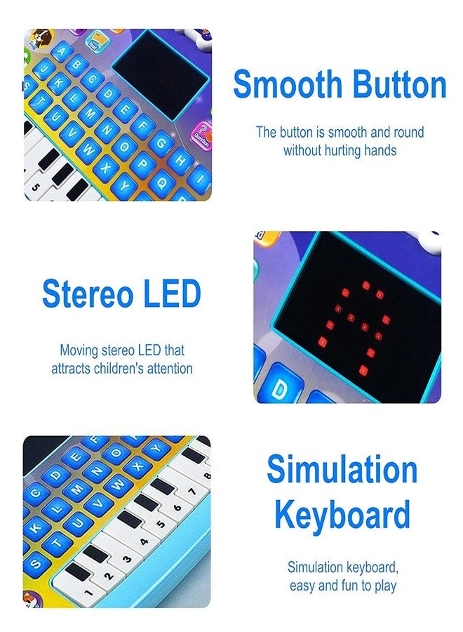 OANGO Kids Tablet Toy Early Educational Learning Electronic Children Study Game for 3+ Year Old's Girls Boys Gift Birthday Presents LED Display 8 Learning Modes - Image 3