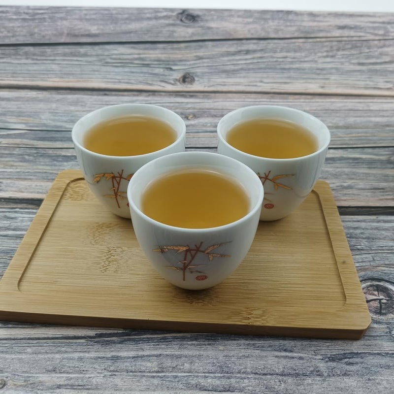 Woonsoon Chinese Handmade Kungfu Tea Cup 70 mlChina Teacup Set of 3Ceramic Tea Mugs Without HandlesBest Giftbamboo - Image 2