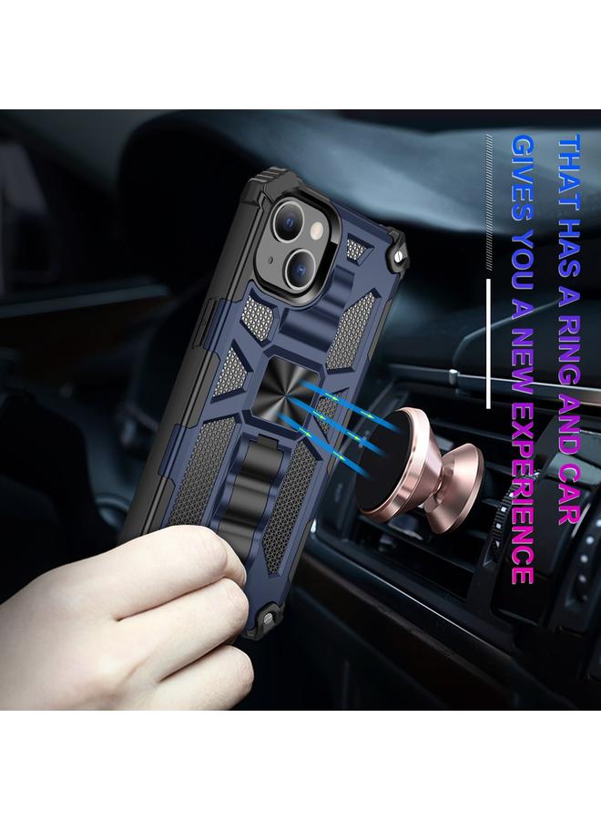 S-TOP Case For iPhone 13 Armor Shockproof TPU + PC Magnetic Protective Case with Holder - Image 5