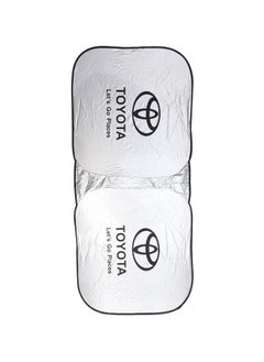TOYOTA TOYOTA Car Windshield Sunshade, Car Sun Shade UV Rays and Heat Protector Sun Visor Foldable Keep Your Vehicle Cool Blocks UV Rays  - Image 2