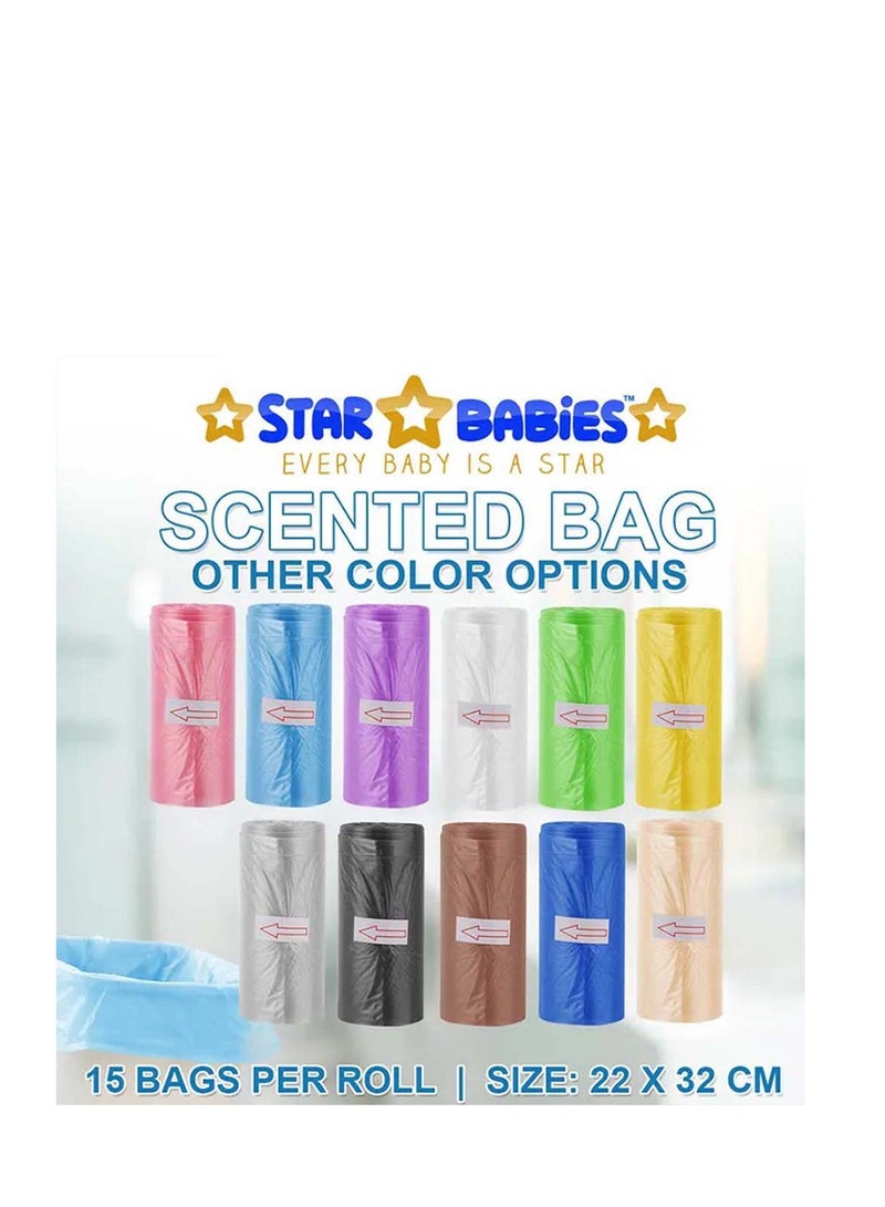 STAR BABiES Star Babies Combo Pack (Disposable Changing mat 6pcs, Scented Bag 2pcs (30bags) with  Disposable Breast Pad 5pcs) - White  - Image 4