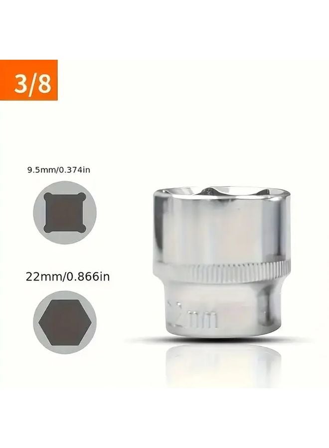 مجموعة مفتاح راتchet 22 مم مقبس سداسي من 6-24 مم مع محرك 9.5 مم لإصلاح السيارات - Image 3