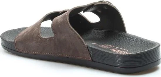Fast Step Unisex Coffee Anatomical Sole Slippers Double Banded Daily Comfortable Outdoor Home Slippers 001mahawaı