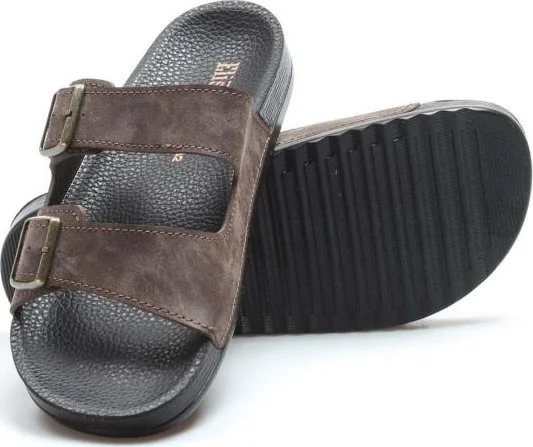 Fast Step Unisex Coffee Anatomical Sole Slippers Double Banded Daily Comfortable Outdoor Home Slippers 001mahawaı
