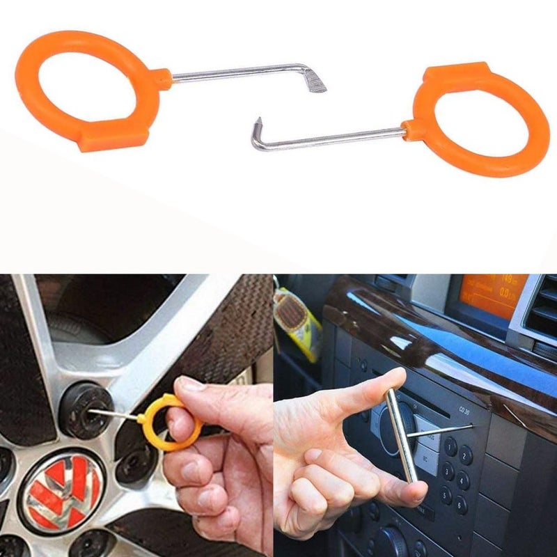 DIY Crafts DIY Crafts 12, 12 Pcs Auto Door Clip Trim and Car Radio Removal Tool Kit Install and Remove Fasteners Trims Moldings and Panels for Works # 12 (12 Pcs Install and Remove Fasten (12)  - Image 3