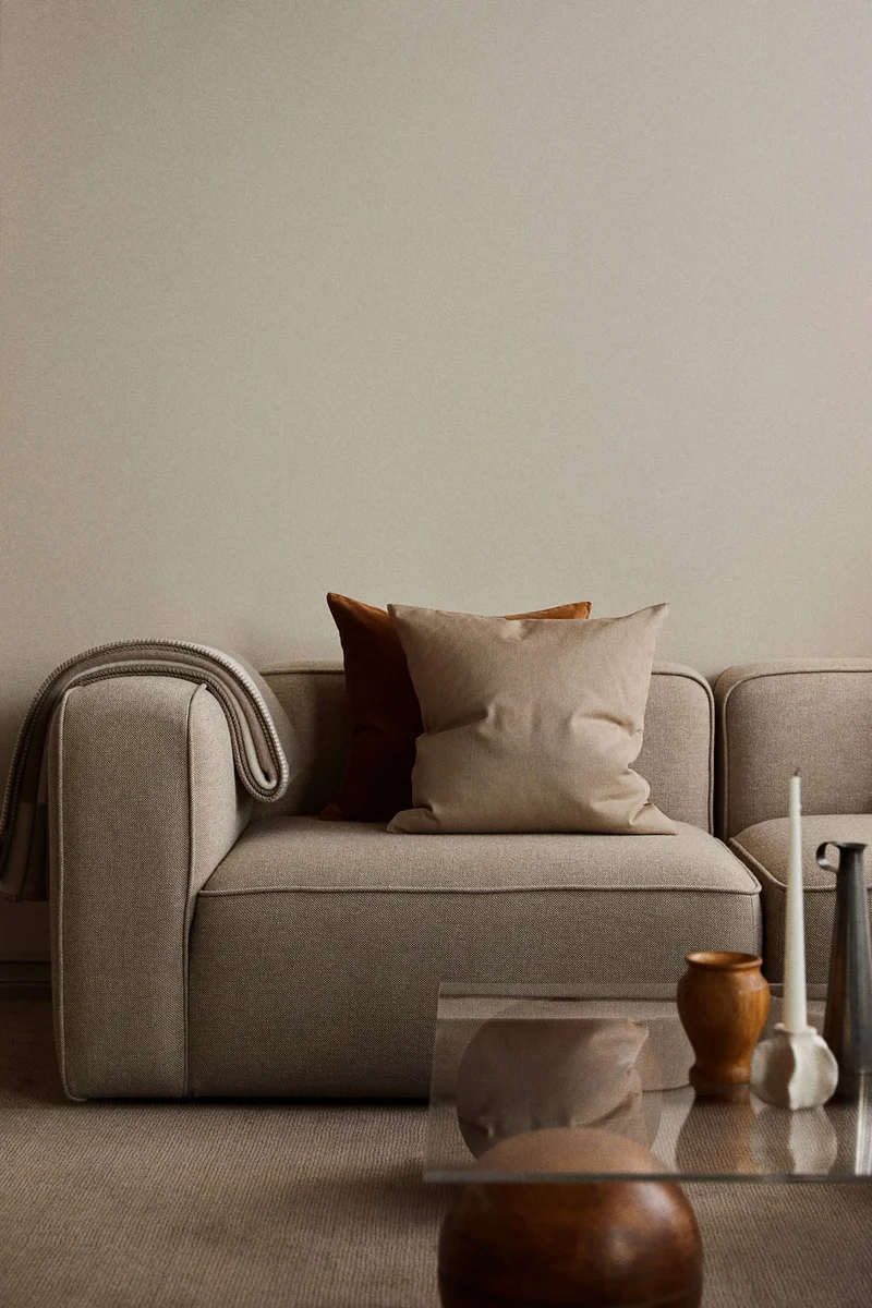 H&M Cotton canvas cushion cover
