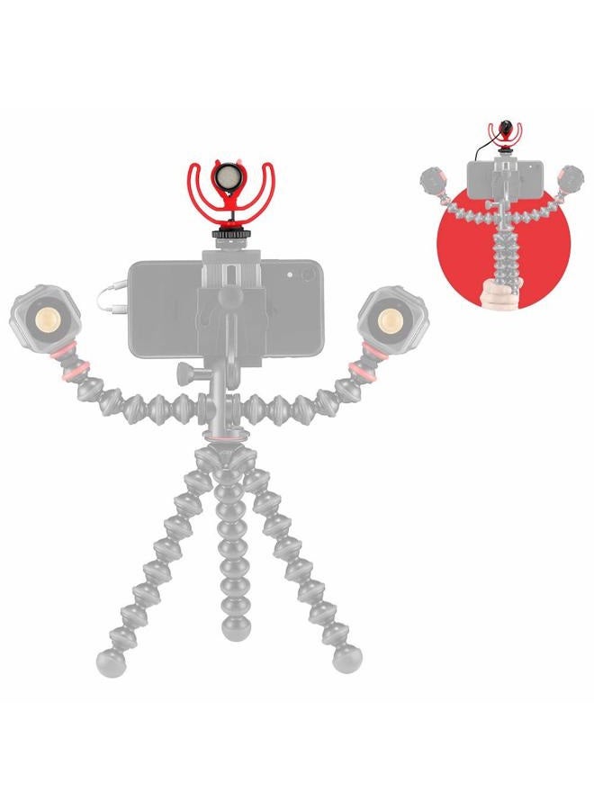 JOBY JB01643-BWW Wavo Mobile Compact On-Camera Microphone with Rycote Shock Mount, Deadcat Windscreen for Smartphone, iPhone Microphone, Smartphone Microphone, Professional Microphone, Vlogging - Image 2