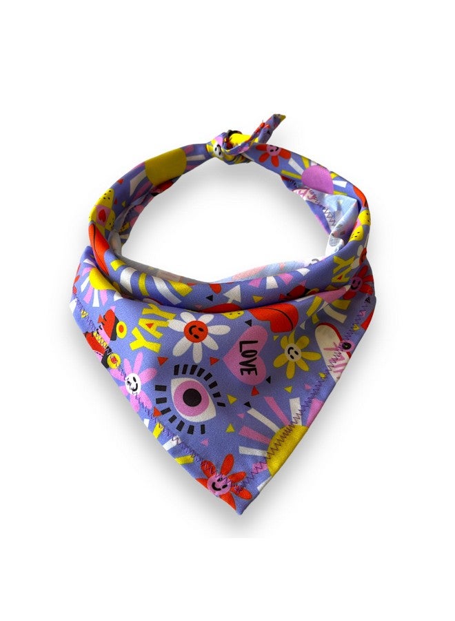 W Brings Love & Chill Gorgeous Dog Bandana Scarf | This Stunning Gorgeous Dog Bandana Scarf Is Perfect For Your Dog’S Day Out. One Size Fits All. - Image 2