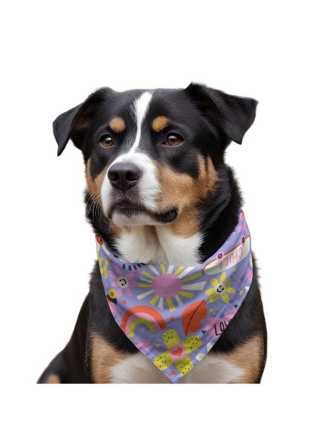 W Brings Love & Chill Gorgeous Dog Bandana Scarf | This Stunning Gorgeous Dog Bandana Scarf Is Perfect For Your Dog’S Day Out. One Size Fits All. - Image 4