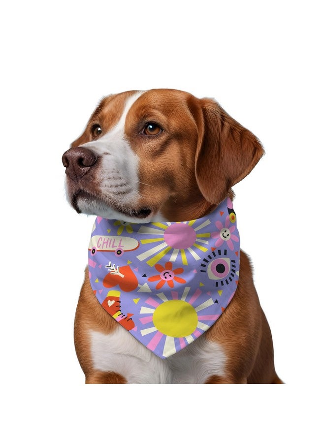 W Brings Love & Chill Gorgeous Dog Bandana Scarf | This Stunning Gorgeous Dog Bandana Scarf Is Perfect For Your Dog’S Day Out. One Size Fits All. - Image 3