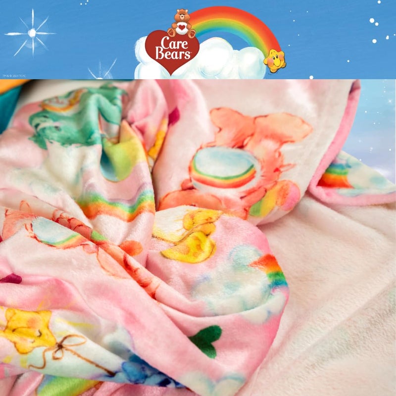 Franco Franco Collectibles Care Bears Bedding Super Soft Plush Blanket  62 in x 90 in  (Officially Licensed Product)  - Image 4