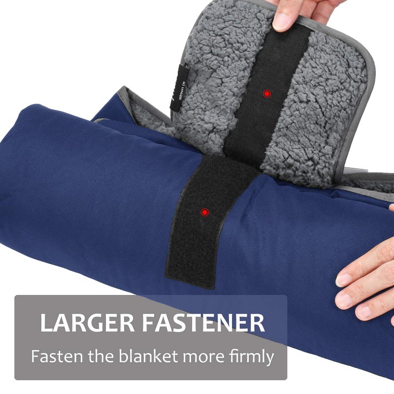 Tirrinia Large Waterproof Outdoor Blanket  Soft Warm Windproof Stadium Blanket With Sherpa Fleece And Foldable For Outdoor Sport  Baseball  Football  Beach  Concerts  Car  51 '' X 59'' - Image 3