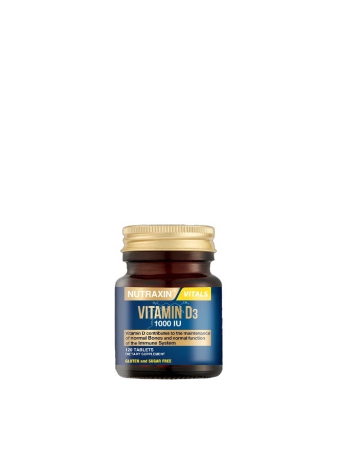 نوتركسين مكمل غذائي نيوتراكسين فيتالز فيتامين د3 1000 وحدة دولية (25 ميكروغرام)، 120 قرصًا - Image 2