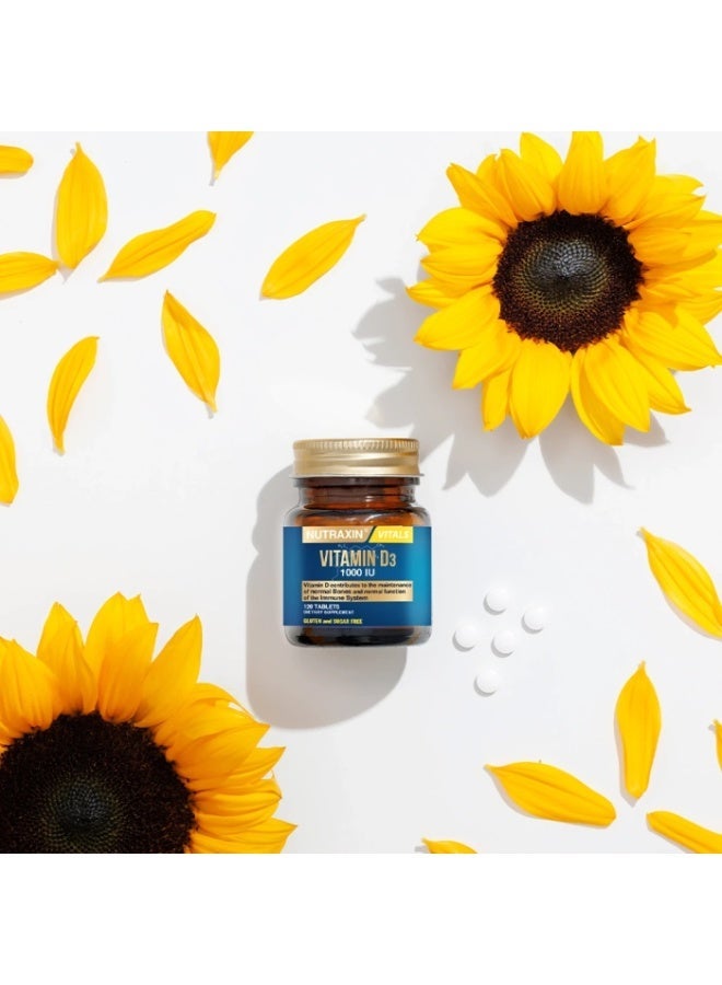 نوتركسين مكمل غذائي نيوتراكسين فيتالز فيتامين د3 1000 وحدة دولية (25 ميكروغرام)، 120 قرصًا - Image 4