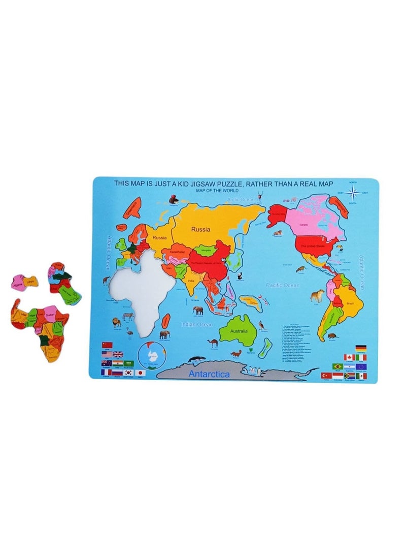 Safwa Toys Children's toy, Magnetic World Map Puzzle W57-37 from Al Safwa Toys 