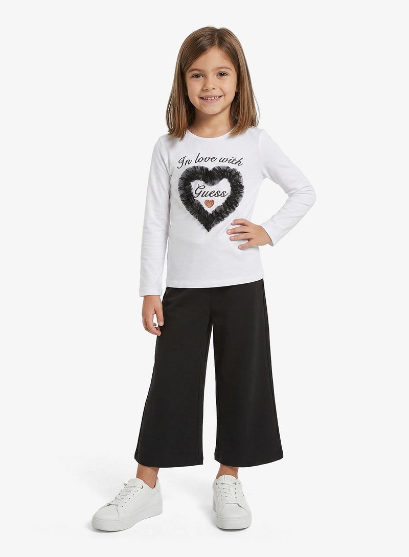 GUESS Infant Crew Neck T-Shirt And Pants  Set - Image 1