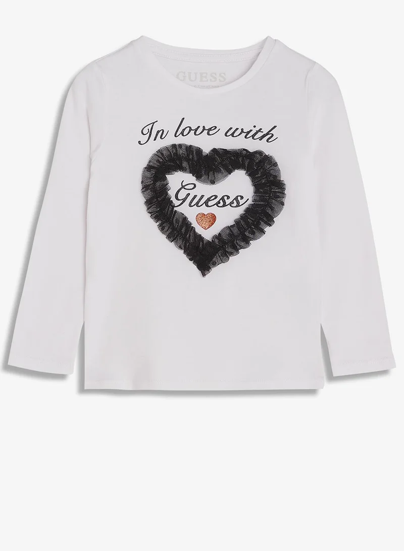 GUESS  Infant Crew Neck T-Shirt And Pants  Set for Women | Best Price UAE