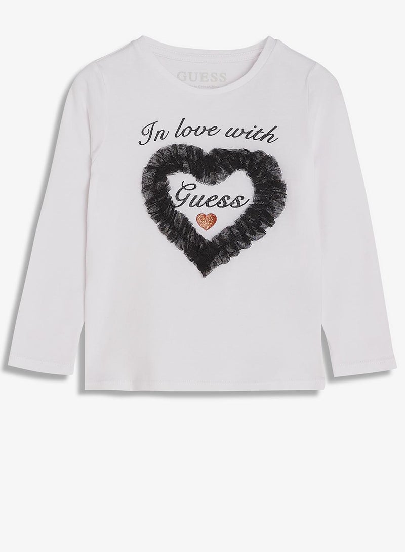 GUESS Infant Crew Neck T-Shirt And Pants  Set - Image 3