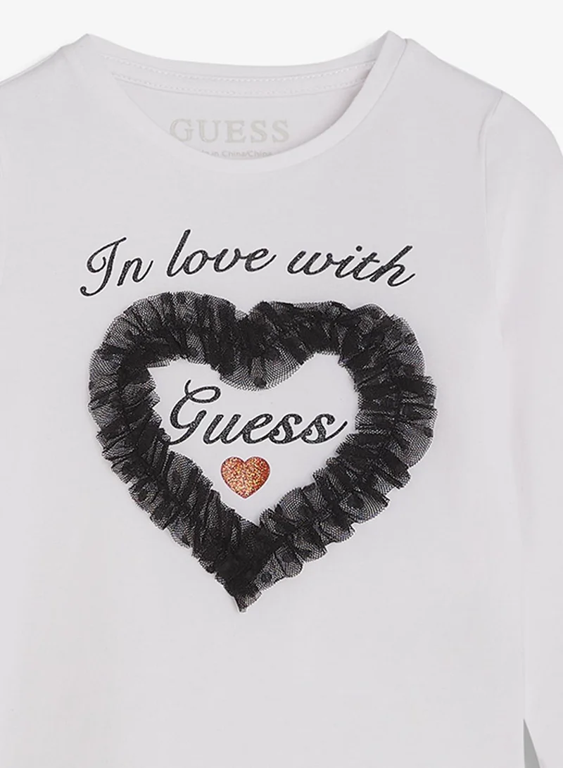 GUESS  Infant Crew Neck T-Shirt And Pants  Set for Women | Best Price UAE