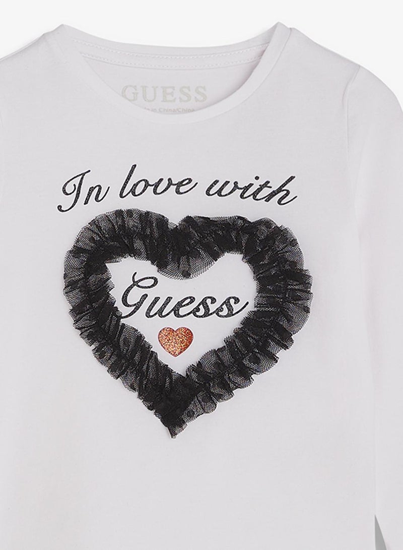 GUESS Infant Crew Neck T-Shirt And Pants  Set - Image 5