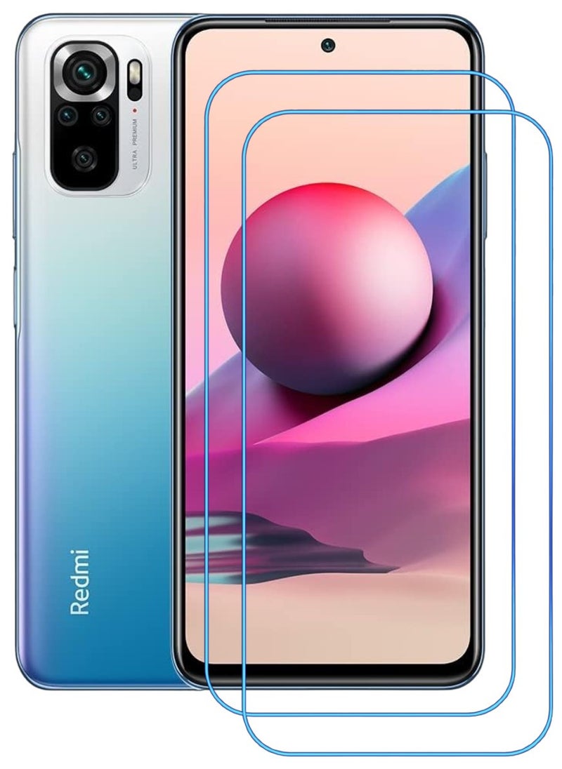 ACLIX 2 Pieces Antistatic ESD Dustproof Premium Quality High Definition Clear Tempered Glass Screen Protector Designed For Xiaomi Redmi Note 10 - Image 1
