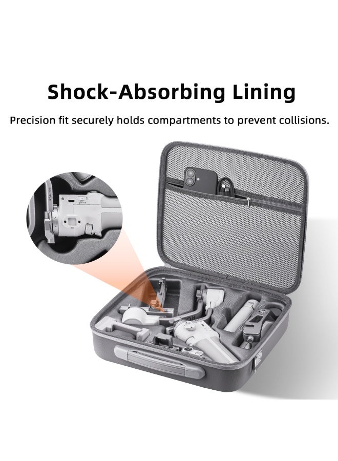 Carrying Case for DJI RS 4 Mini,  Portable Shoulder Bag with Removable Shoulder Strap, Travel Hard Suitcase Compatible with DJI Ronin RS4 Mini Handheld 3-Axis Gimbal Stabilizer and Accessories - Image 5
