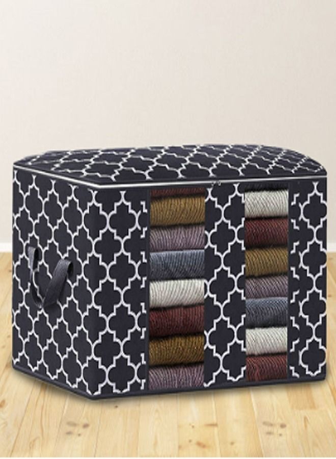 fashionhome Large Capacity Non Woven  Foldable Waterproof Clothes Wardrobe Storage Bag - Image 1