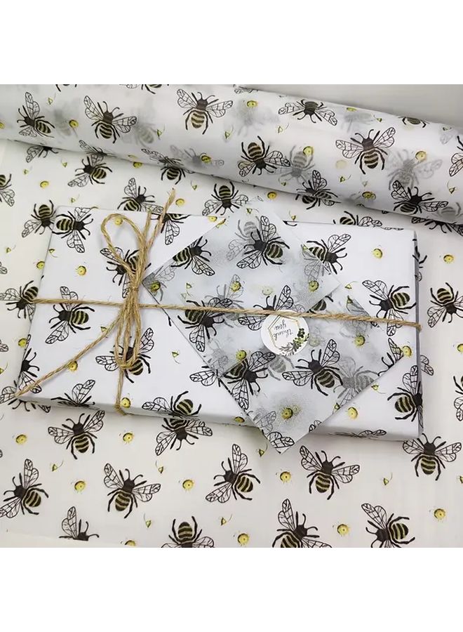 10 Sheets Bee Tissue Paper 20x14 Inch For Gift Wrapping And Holiday Decorations - Image 3