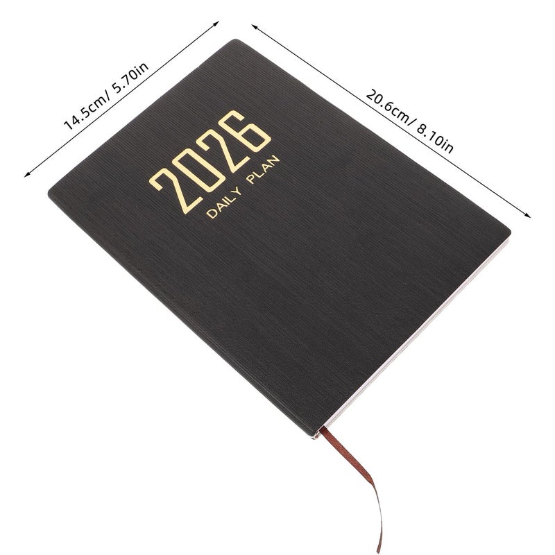 Weekly Daily Planner with PU Leather Cover for Office Organization and Long Term Project Planning - Image 3