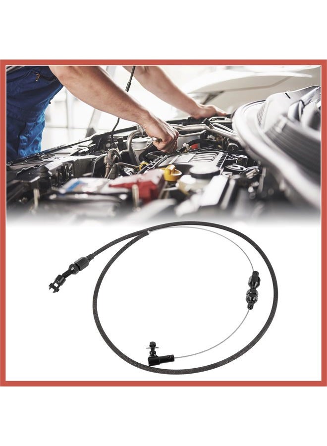 ACROPIX 36" Car Universal Braided Throttle Cable Kit Swap Fuel Line Kit Stainless Steel Gas Cable Black 36 Inch Car Parts - Image 2